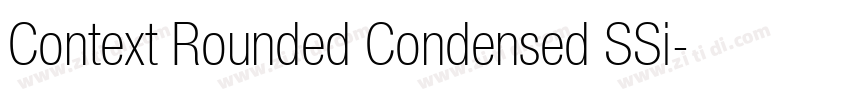 Context Rounded Condensed SSi字体转换